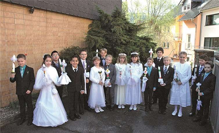 Die 1. Heilige Kommunion erhielten diese Kinder in Altenahr. UM