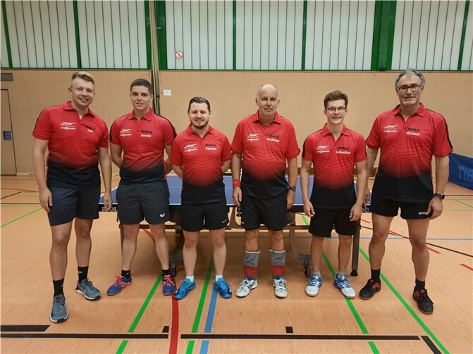 Die 1. Herrenmannschaft der Tischtennisabteilung. Foto: privat