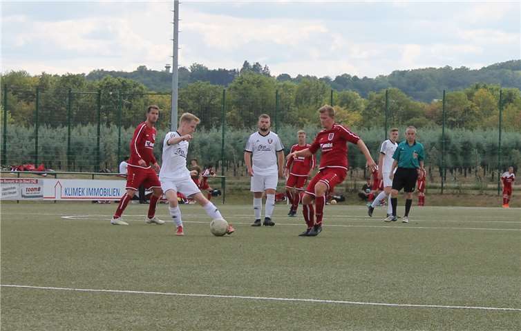 Die 1. Mannschaft des SV Kripp bei einem der Testspiele. Foto: privat