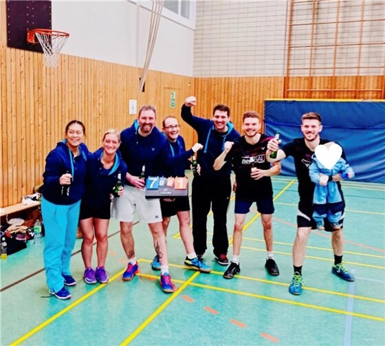 Die 1. Mannschaft freut sich über die Siege.  Foto: privat