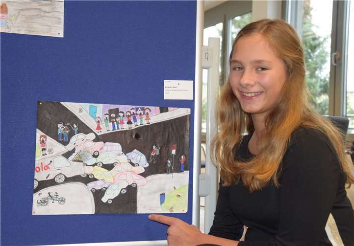 Die 12-jährige Michelle Ewert (IGS Pellenz) nahm die „Gaffer“ ins Visier.