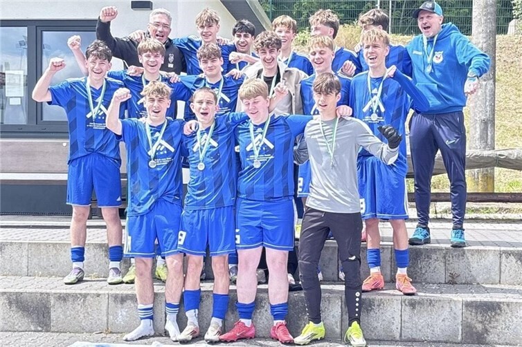 Die 1.B-Jugend Mannschaft der JSG Stadtdörfer Alzheim/Hausen.