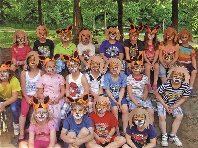 Die 21 Kinder rüsteten sich zum abschließenden Übernachten im Erpeler Kindergarten.privat