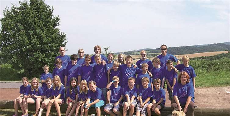 Die 22 Kinder genossen die tollen Aktionen beim 9. Zeltlager der SpVgg Burgbrohl.privat