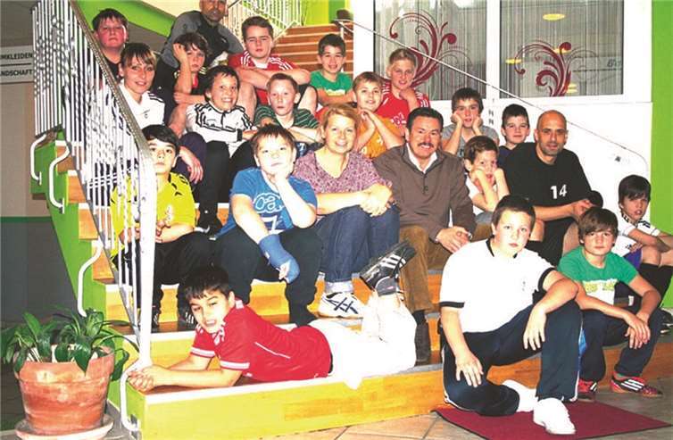 Die 25 Kinder aus Mayen verbrachten einen tollen Nachmittag im Sportpark. privat