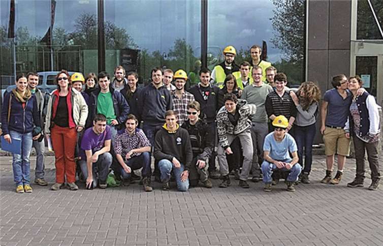 Die 27 Geologiestudenten vom petrograhischen und geochemischen Institut in Nancy wurden auf ihren Exkursionen fachkundig begleitet. privat