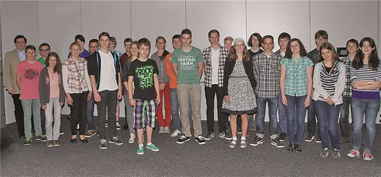 Die 28 „Zahlenjongleure“ zeigten ihren Prüfern beim Kolloquium ihr Können.privat