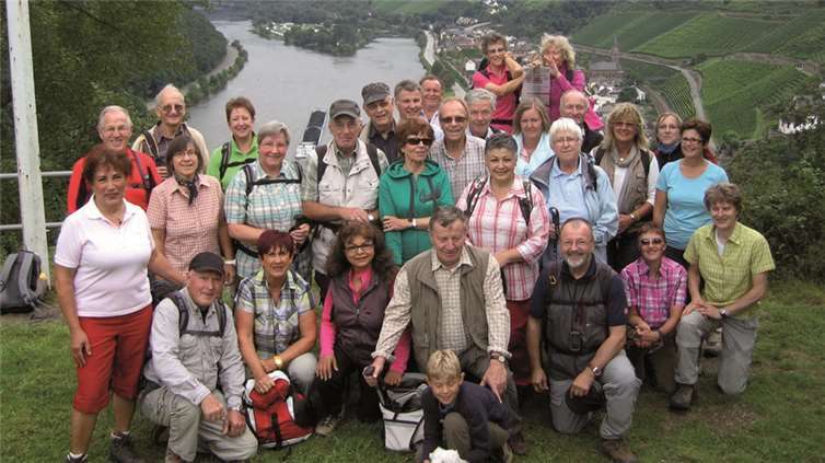 Die 30-köpfige Wandergemeinschaft verbrachte einen erlebnisreichen Tag an der Mosel.privat