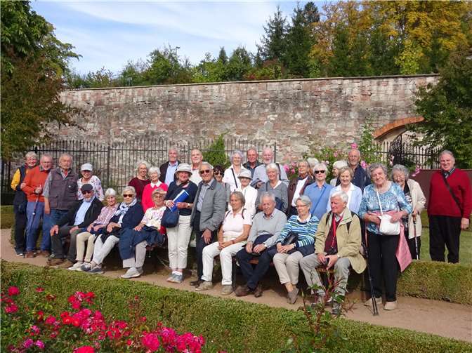 Die 38 Mitglieder des Bürgervereins auf Schloss Wilhelmsburg in Schmalkalden.Foto: privat