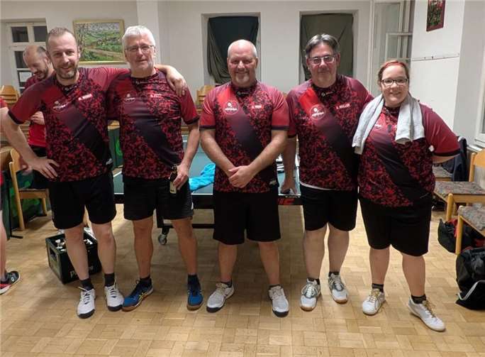 Die 4. Mannschaft des TTV Oberwinter in der Aufstellung gegen Löhndorf.  Foto: privat