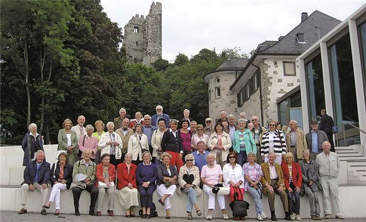 Die 48 Mitglieder der Meckenheimer Bürgervereins erlebten einen spannenden Besuch auf dem Drachenfels. privat