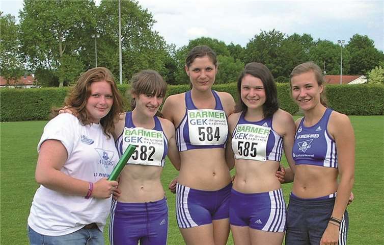 Die 4x400-Meter-Staffel der DJK Andernach erreichte einen erfreulichen siebten Platz. privat