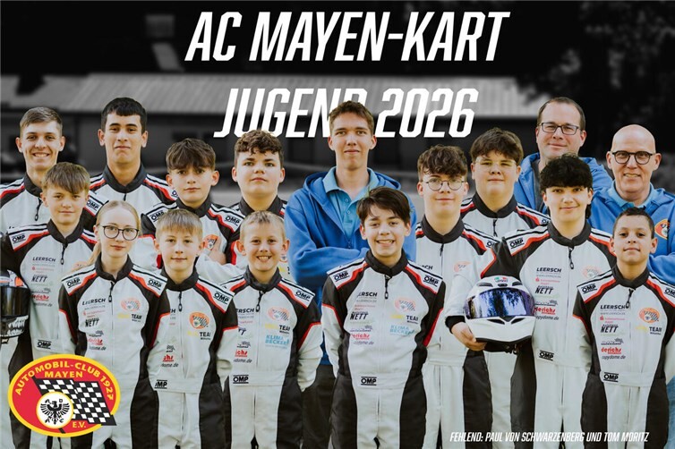 Die AC Mayen Kartjugend der Saison 2026
