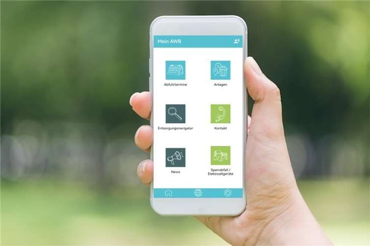 Die AWB-App bietet wichtige Informationen auf einen Blick.  Foto: Freepik / Kreisverwaltung Ahrweiler