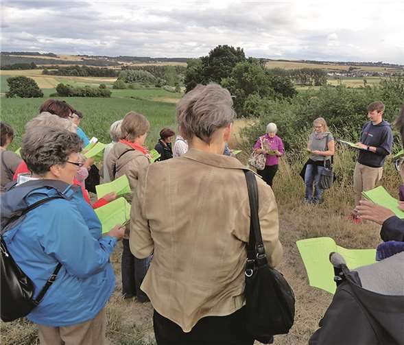 Die Abendwanderung in Rüber wurde mit einer schöner Aussicht belohnt. privat