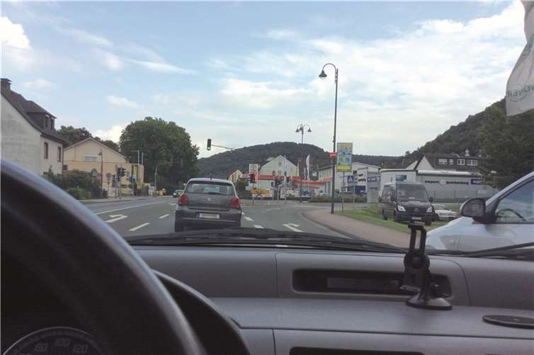 Die Abfahrt nach Oberbreisig ist gesperrt.