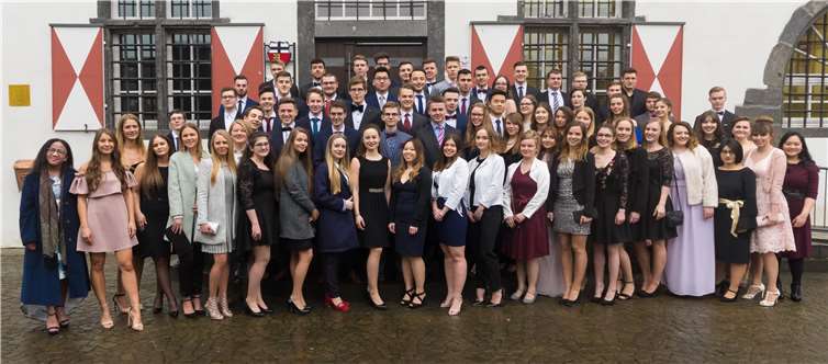 Die Abiturienten des Jahres 2018 des Martinus-Gymnasiums in Linz. privat