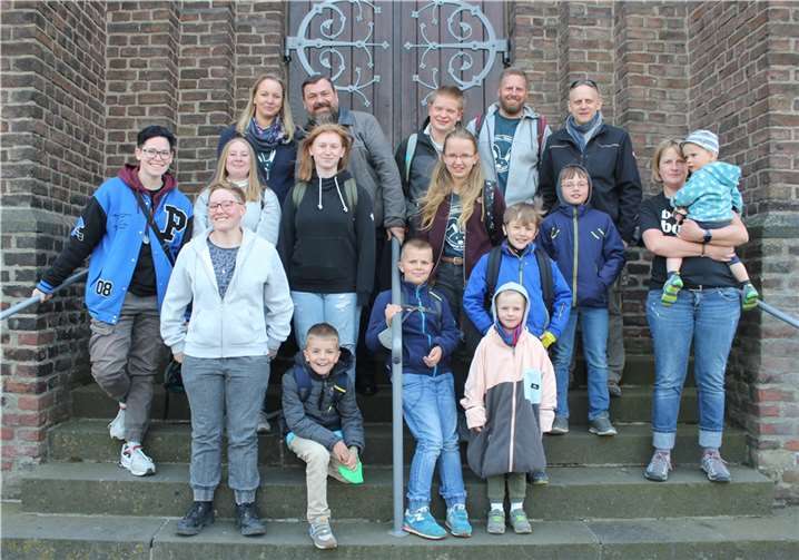 Die Abordnung aus Altendorf-Ersdorf mit ihrem Mitglied Diözesanjungschützenpräses Stefan Ehrlich. Foto: privat