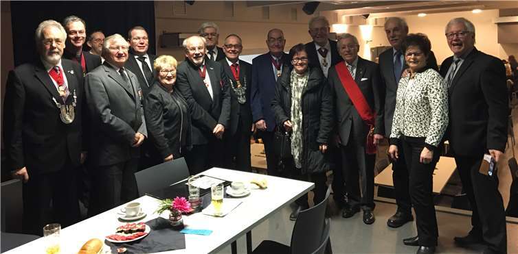 Die Abordnung aus St. Sebastian in Bocholt.Privat