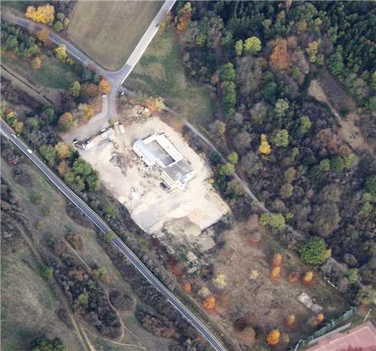 Die Abrissruine BADENOVA 2019 aus der Luft.Foto: privat