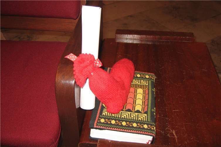 Die Abschiedssocke.Foto: privat