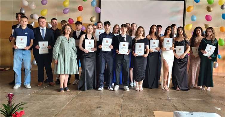 Die Abschlussklasse B10d.