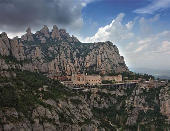 Die Abtei Montserrat.