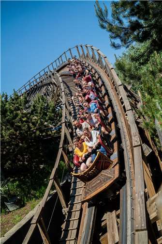Die Achterbahn „WODAN - Timburcoaster“.  Foto: Europa-Park