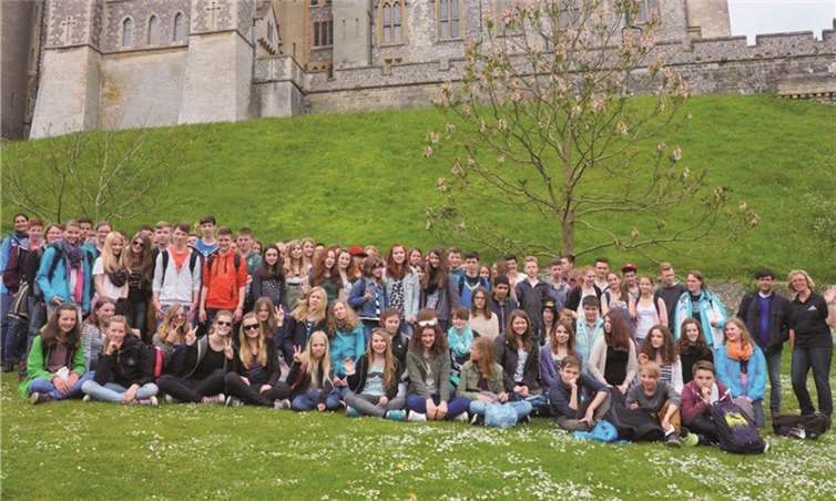 Die Achtklässler des Martin-von-Cochem-Gymnasiums lernten in England Sprache und Kultur kennen.privat