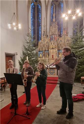 Die Adventsfeier in der Genoveva-Kirche in Obermendig.  Foto: privat