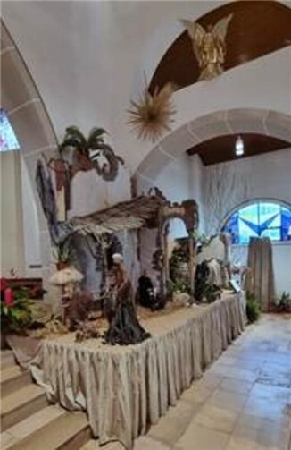 Die Adventskrippe in der Pfarrkirche.  Foto: privat