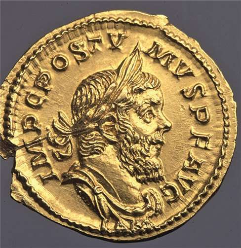 Die Ähnlichkeit ist unbestreitbar: ein Münzbild von Kaiser Postumus. Landesmuseum Bonn