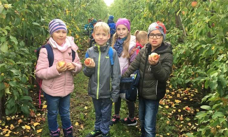 Die Äpfel konnten direkt auf dem Obsthof gegessen werden.Fotos: privat