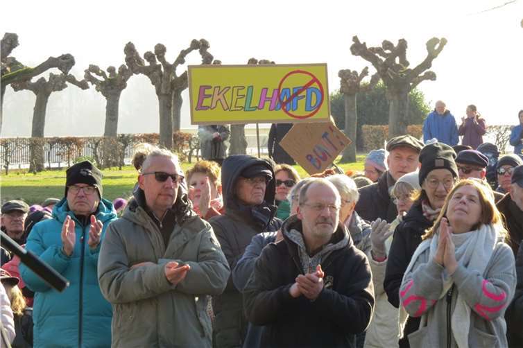 Demonstration für Demokratie und Vielfalt in Bad Breisig Die AfD wurde kritisch ins Visier genommen. Foto: AKR