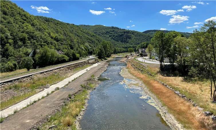 Die Ahr in Hönningen im Sommer 2022.  Foto: ROB