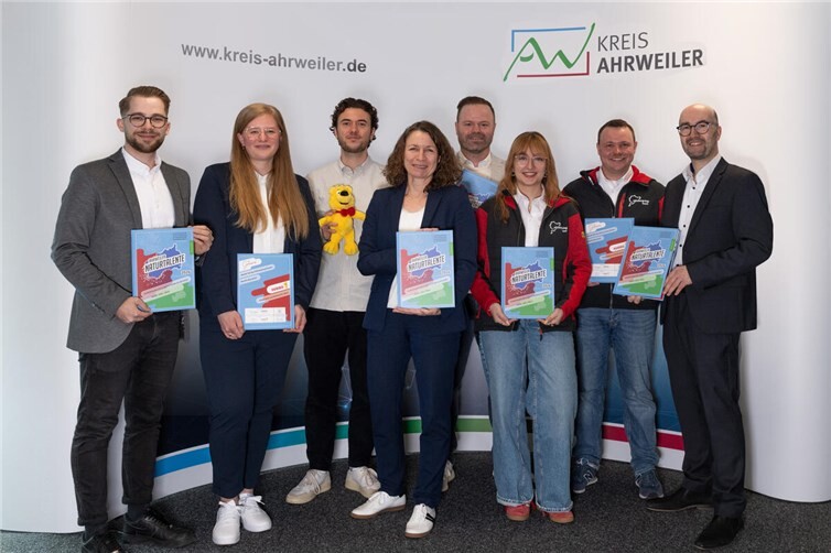 Die „Ahrweiler Naturtalente“ sind ein Gemeinschaftsprojekt der Wirtschaftsförderung des Kreises Ahrweiler und der Marketingagentur ATTENTIO und wird von den Sponsoren Nürburgring 1927 GmbH & Co. KG und HARIBO unterstützt. Foto: Attentio / Andreas LinderFoto: Kreisverwaltung Ahrweiler