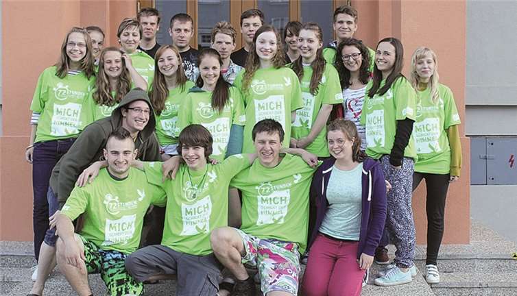 Die Aktionsgruppe vor dem Start. privat