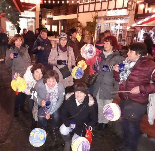 Die Aktiven besuchten den Unkeler Weihnachtsmarkt.  privat