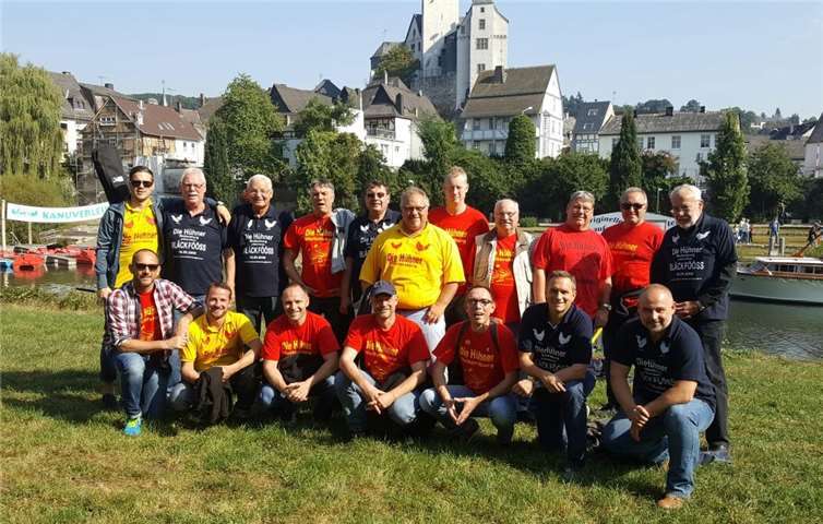 Die Aktiven der Hühner auf ihrer diesjährigen Tour. Privat