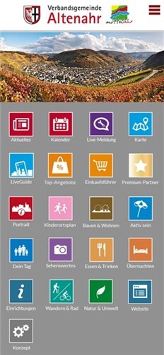Die Altenahr-App verfügt jetzt über neue Anwendungen.privat