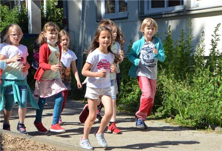 Die Altendorfer Kinder sind nicht nur laufbegeistert, wenn es um einen guten Zweck geht. Foto: privat