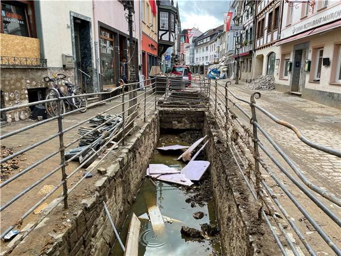 Bei Munitionsfund unverzüglich die Polizei verständigen Die Altstadt von Ahrweiler. Foto: ROB