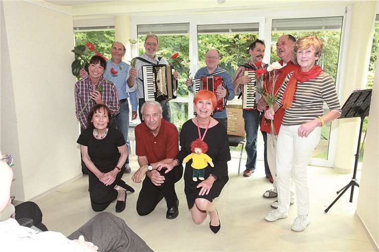 Die „Ambulanten“ brachten gute Stimmung mit ins Hospiz. privat