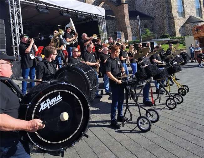 Die Andernacher „NoName Gugge“ auf dem Benndorfer Craft-Festival im Oktober dieses Jahres.  Foto: privat