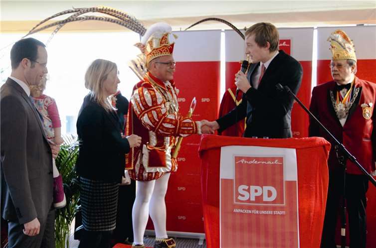 Die Andernacher Sozialdemokraten freuen sich darauf, das Prinzenpaar begrüßen zu dürfen. privat