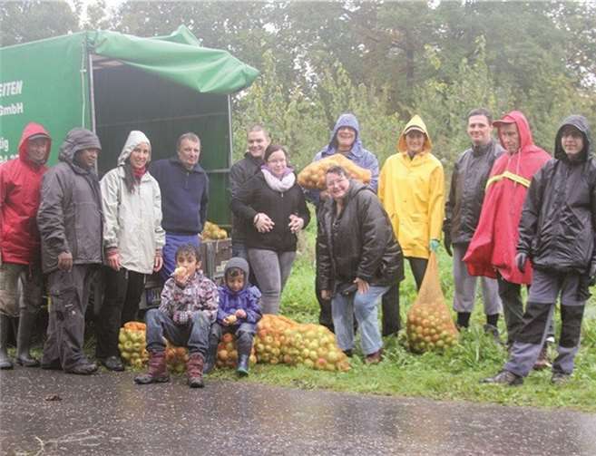 Die Apfelernte war ein voller Erfolg.Georg Schuch