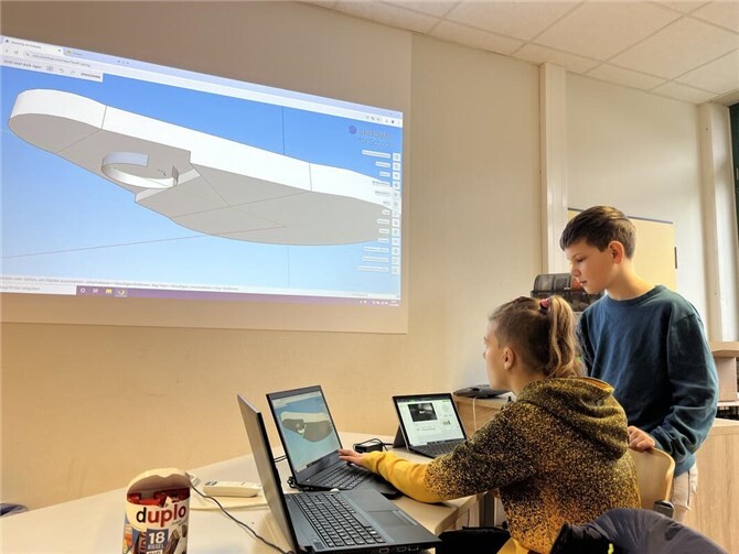 Die Arbeit der 3D-Druck-AG konnte durch die Besucher bestaunt werden. 