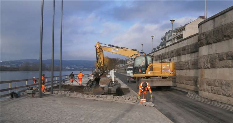 Die Arbeiten gehen voran.