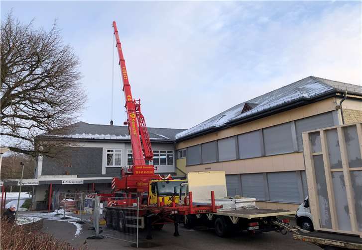 Die Arbeiten kommen gut voran.