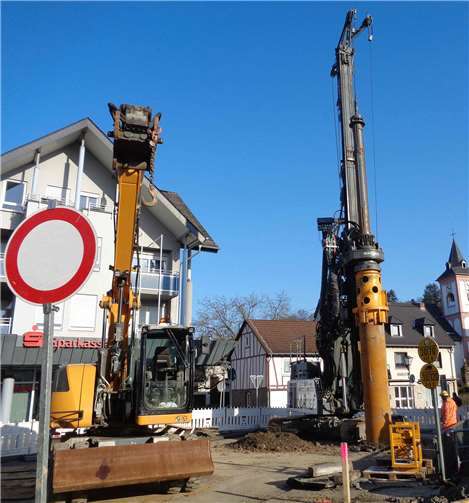 Die Arbeiten zum Neubau der Aubach-Brücke in Oberbieber sind angelaufen.Foto: Stadt Neuwied